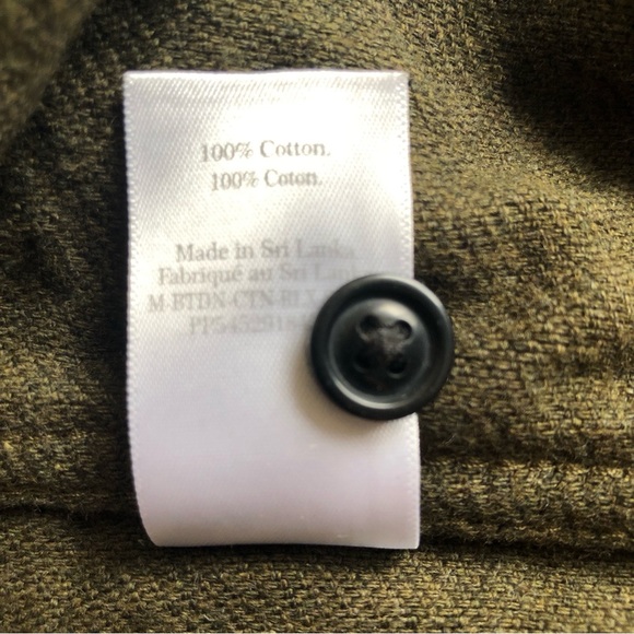 Everlane Mens The Heavyweight Overshirt Uniform Long Sleeve Heathered Green M - Picture 15 of 15